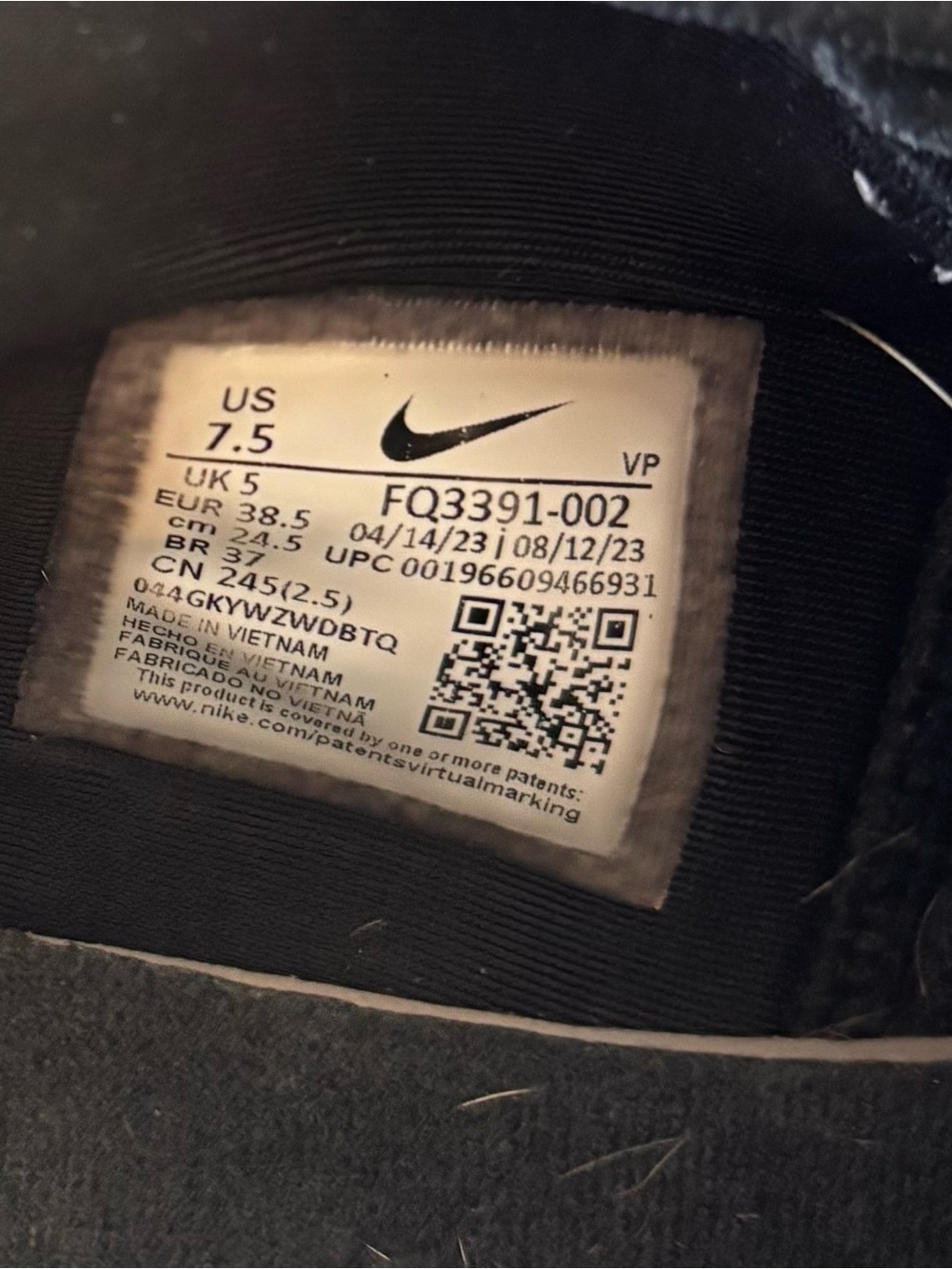 Nike Sabrina 1TB Low Top Women's Black and White Basketball Athletic Sneakers - Picture 5 of 7